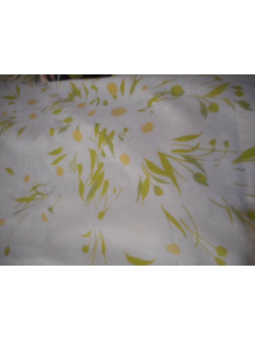 Vintage Morgan Jones Pequot Dainty Daisies double Size Sheet flat